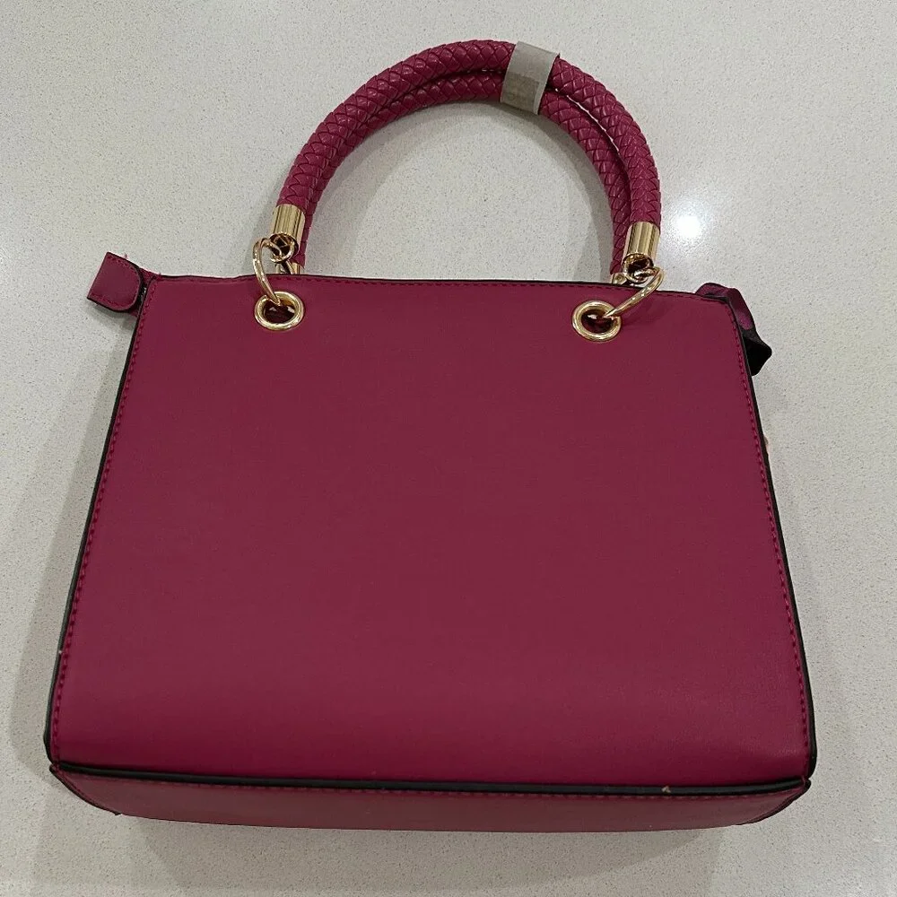 MALIBU SKYE Vegan Leather Fuchsia Pink Bag